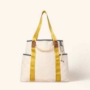 Woolrich x target Stylish Cream and Yellow Tote Bag